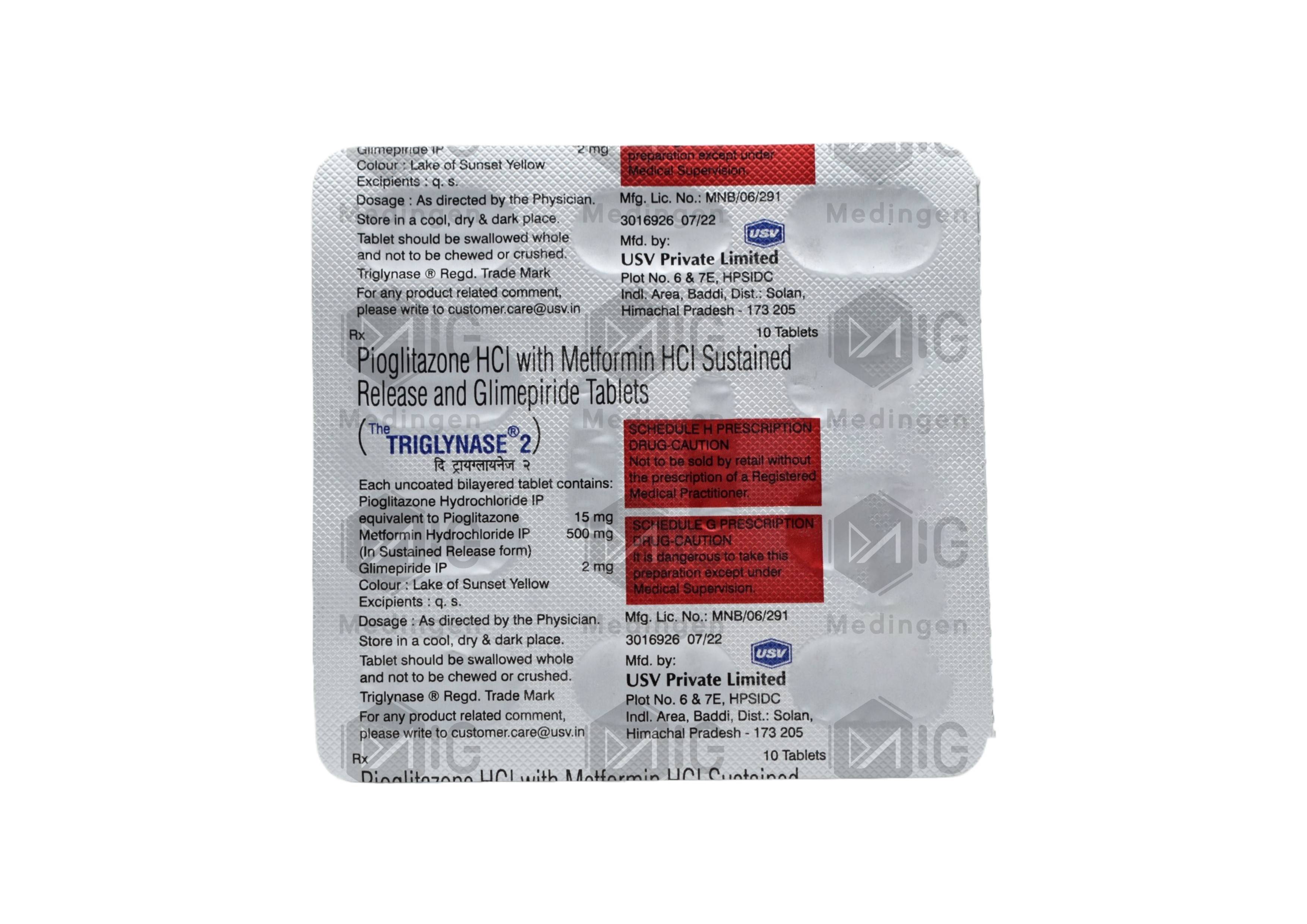 TRIGLYNASE 2MG